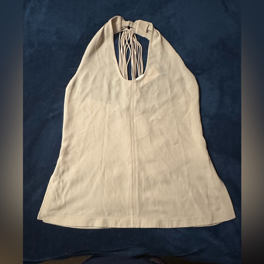 Proenza Schouler Cream Halter Tank Top